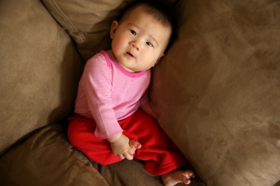 Luci In Her Red Pants