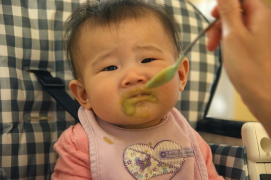 Not Happy With Her Peas